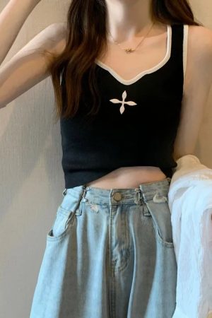 Casual Knitted Crop Top