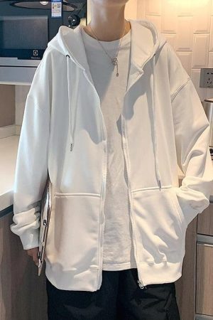 Casual Zip-Up Men Hoodie