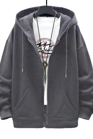 Casual Zip-Up Men Hoodie