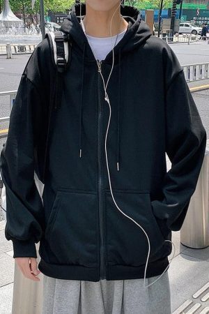 Casual Zip-Up Men Hoodie