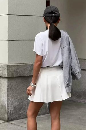 Casualcore Pleated Mini Skirt