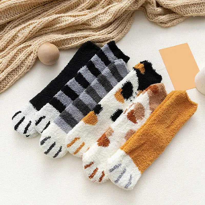 Cat Paw Plush Socks Cat Paw Plush Socks