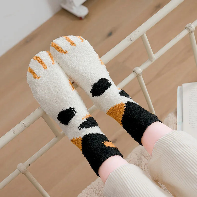 Cat Paw Plush Socks Cat Paw Plush Socks