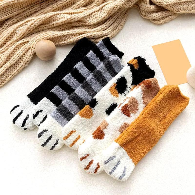 Cat Paw Plush Socks Cat Paw Plush Socks