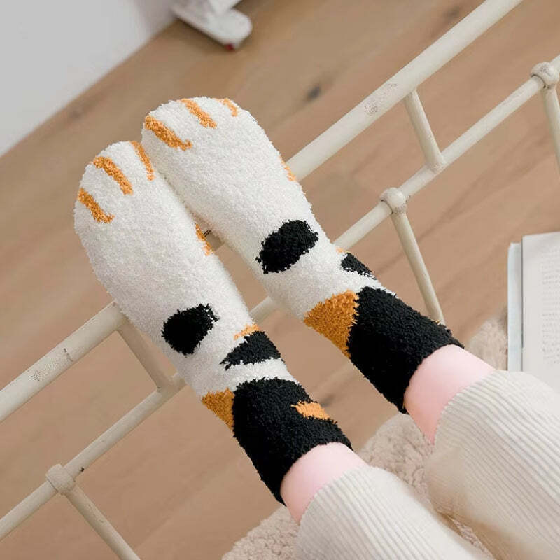Cat Paw Plush Socks Cat Paw Plush Socks
