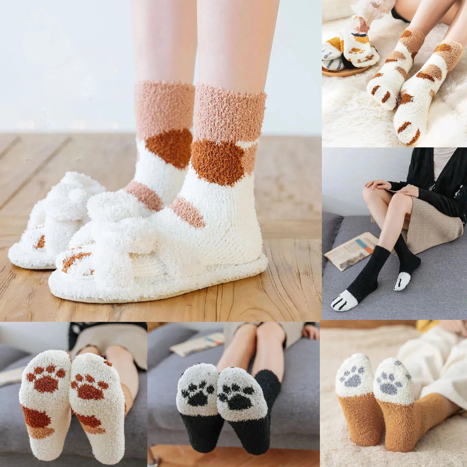 Cat Paw Plush Socks Cat Paw Plush Socks