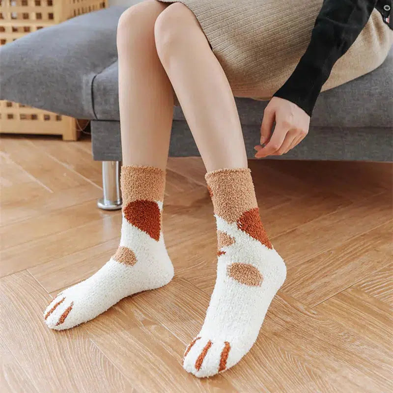 Cat Paw Plush Socks Cat Paw Plush Socks