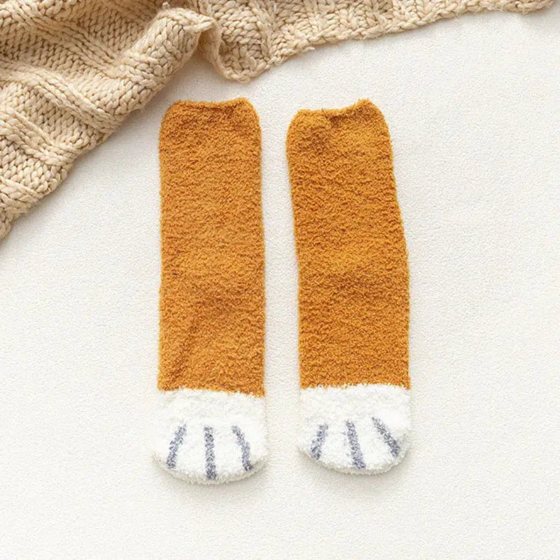 Cat Paw Plush Socks Cat Paw Plush Socks