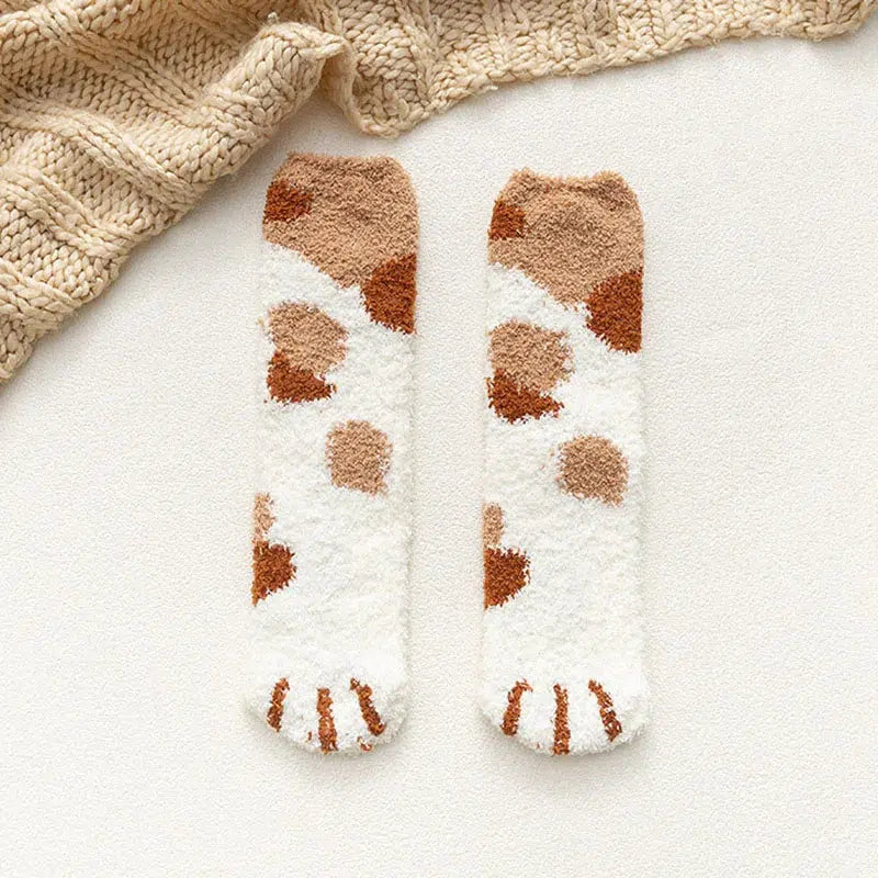 Cat Paw Plush Socks Cat Paw Plush Socks