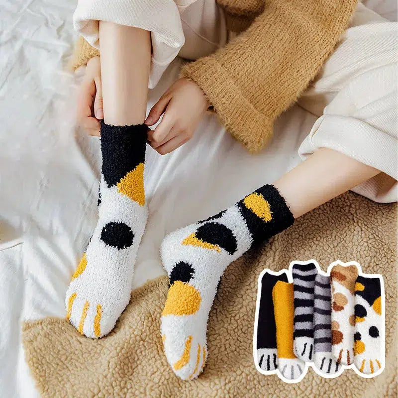 Cat Paw Plush Socks Cat Paw Plush Socks