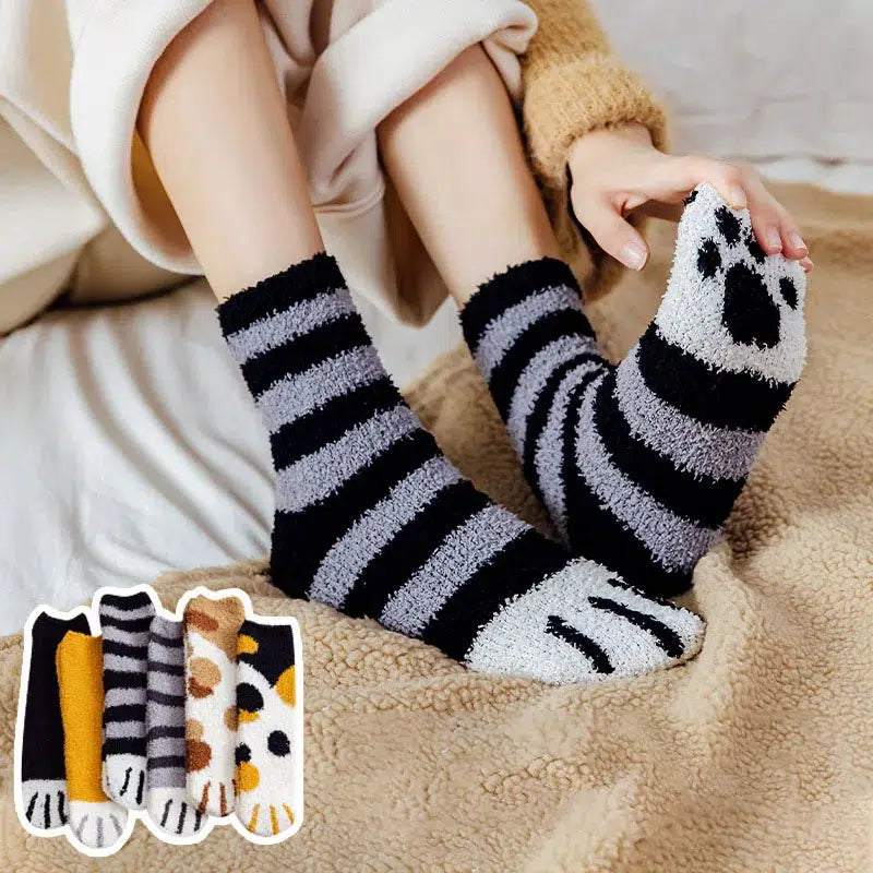 Cat Paw Plush Socks Cat Paw Plush Socks