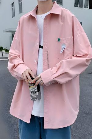 Chain Detailed Long Sleeve Shirt