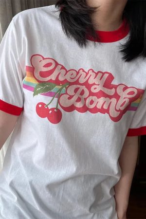 Cherry Bomb Ringer Tee