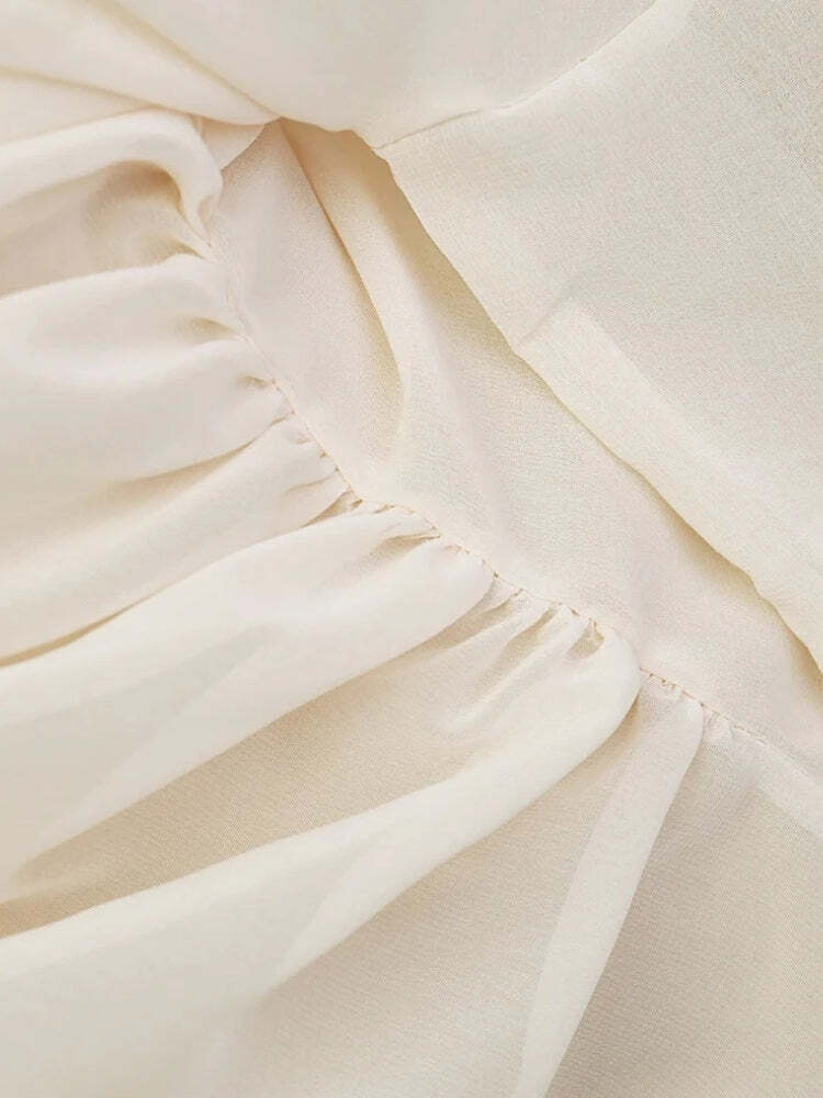 Chiffon One Shoulder Top Chiffon One Shoulder Top