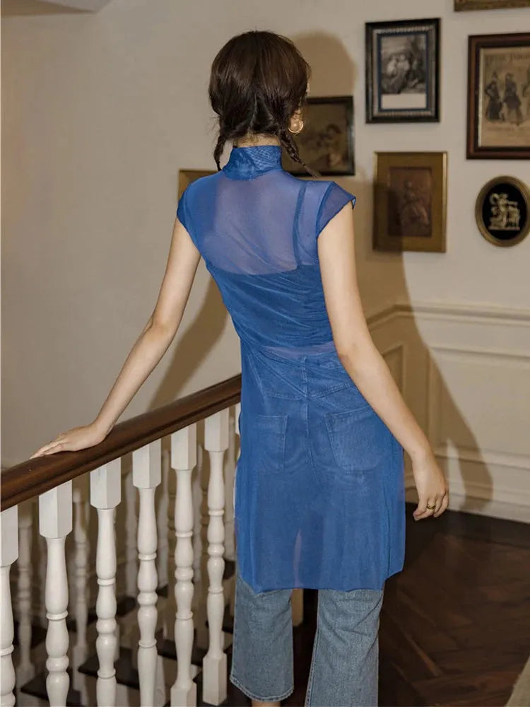 Chinese Woman Mesh Top Chinese Woman Mesh Top