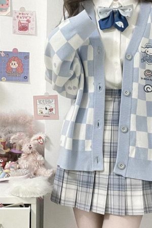 Cinnamoroll Buttoned Blue Cardigan