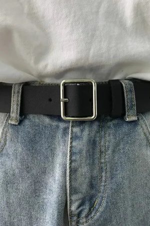 Classic Faux Leather Belt