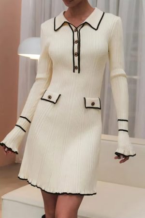 Classic Ribbed Midi Dress