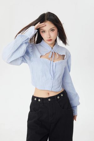 Classiccore Cut Out Crop Shirt