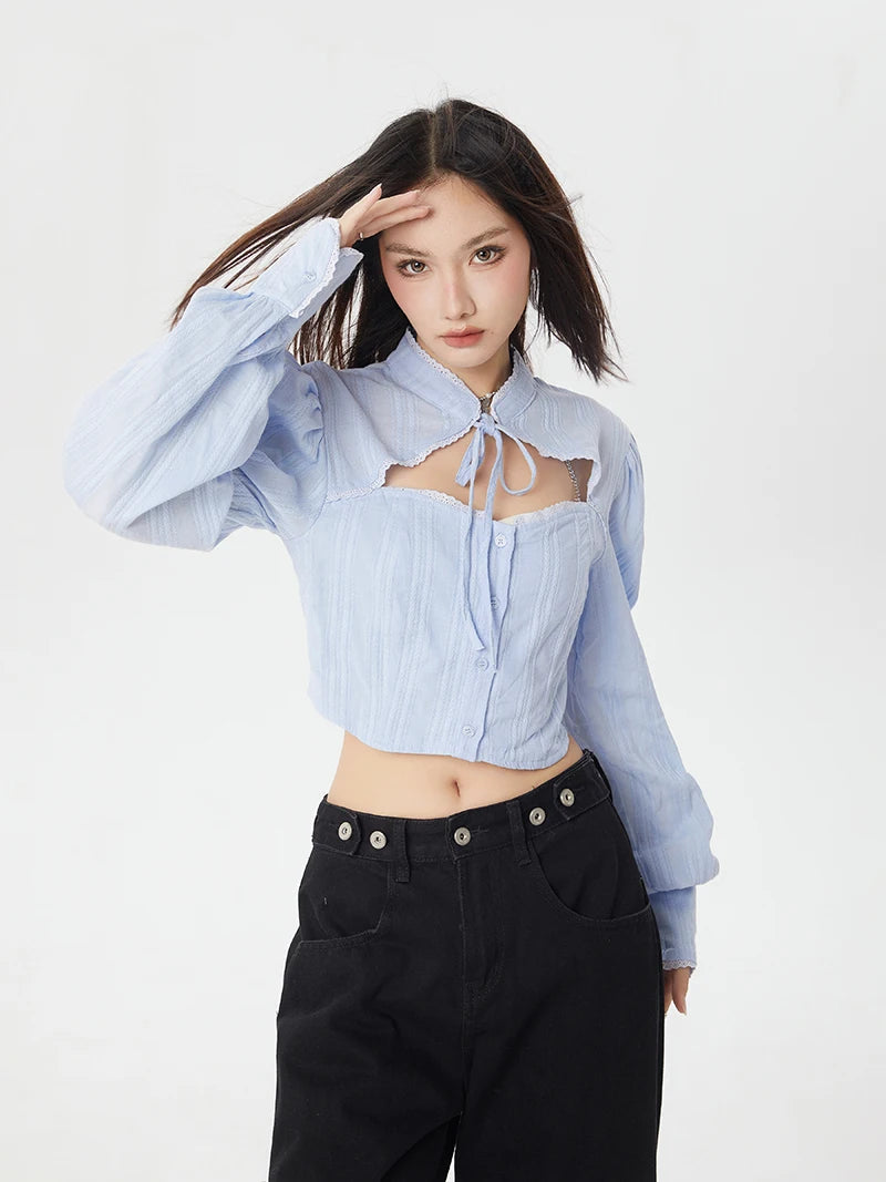 Classiccore Cut Out Crop Shirt Classiccore Cut Out Crop Shirt