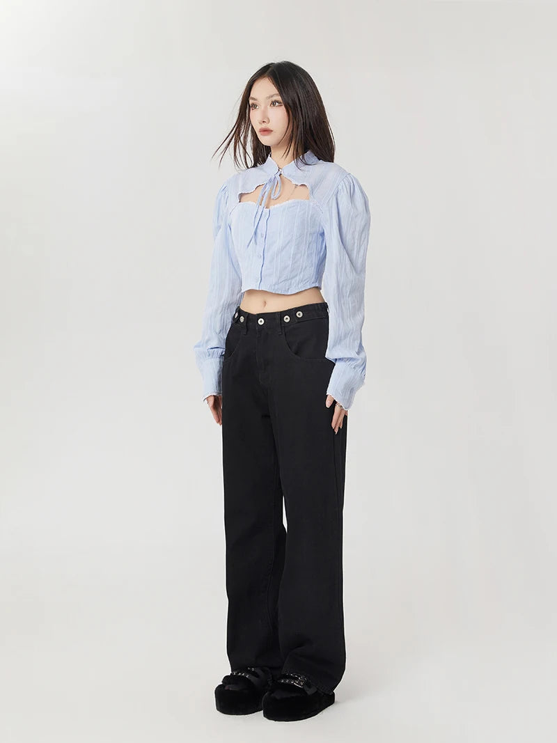 Classiccore Cut Out Crop Shirt Classiccore Cut Out Crop Shirt