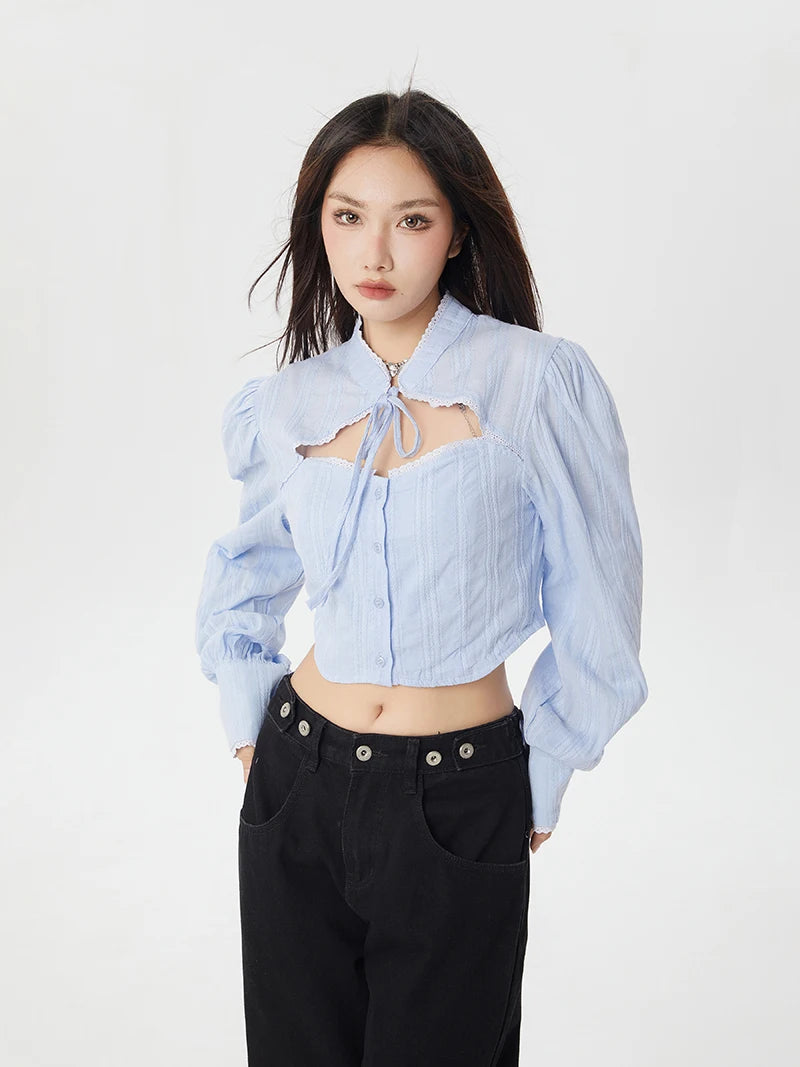 Classiccore Cut Out Crop Shirt Classiccore Cut Out Crop Shirt
