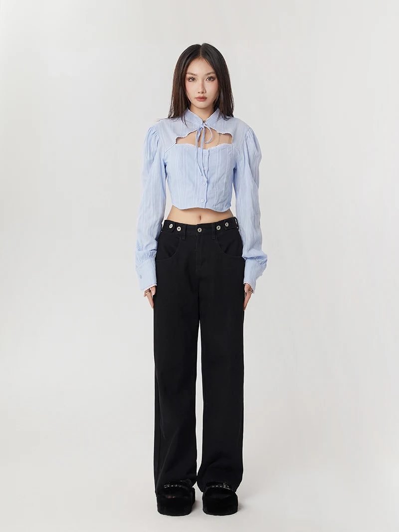 Classiccore Cut Out Crop Shirt Classiccore Cut Out Crop Shirt