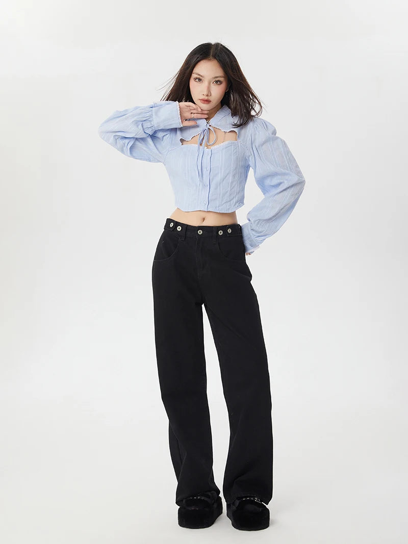 Classiccore Cut Out Crop Shirt Classiccore Cut Out Crop Shirt