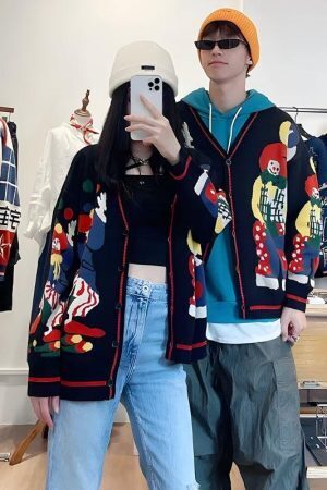 Clowns Knitted Cardigan