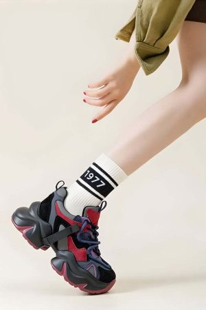 Color Block Platform Sneakers
