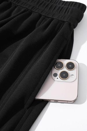 Colored Laces Striped Sweatshort