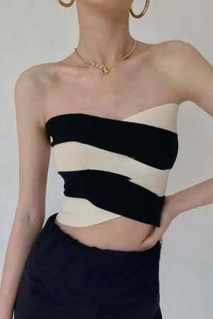 Contrast Color Tube Top