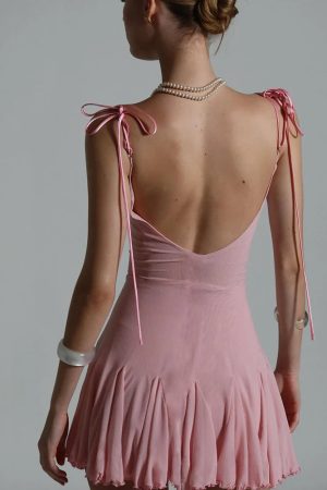 Coquette Backless Mini Dress