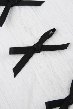 Coquette Bow Pointelle Top