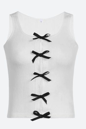 Coquette Bow Pointelle Top