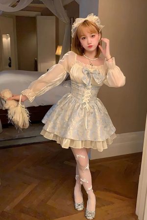 Coquette Bow Princess Mini Dress