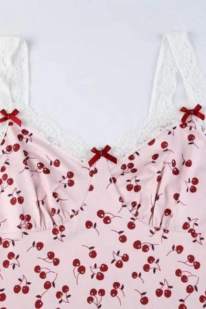 Coquette Cherry Mini Dress