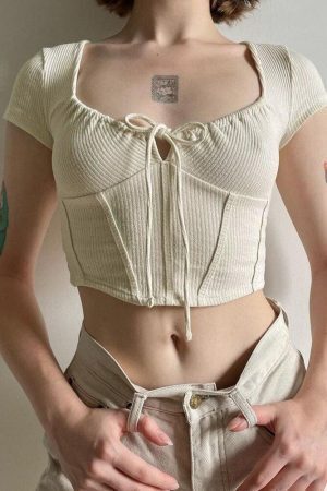 Coquette Cropped Corset Top