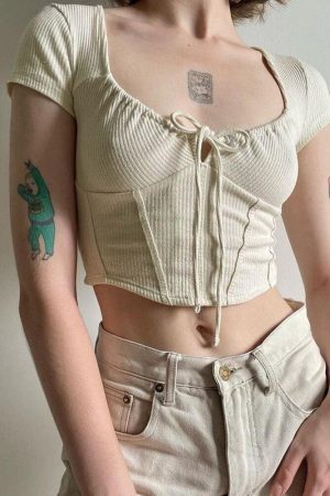 Coquette Cropped Corset Top