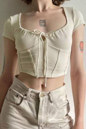 Coquette Cropped Corset Top