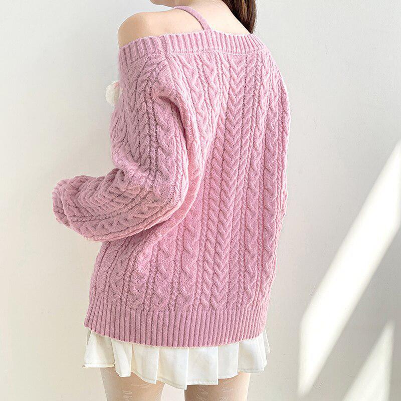 Coquette Cut-Out Knit Sweater Coquette Cut-Out Knit Sweater