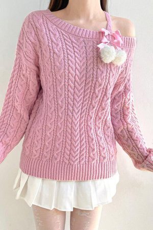 Coquette Cut-Out Knit Sweater
