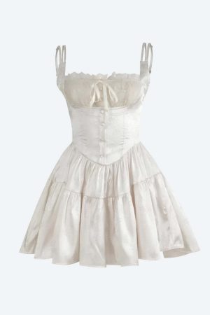 Coquette Floral Satin Mini Dress