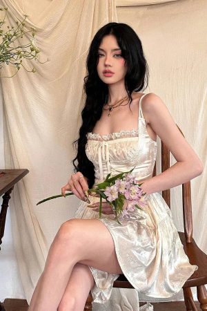 Coquette Floral Satin Mini Dress