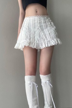 Coquette Frill Hem Mini Skirt