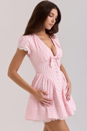 Coquette Gingham Mini Dress