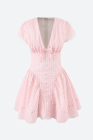Coquette Gingham Mini Dress