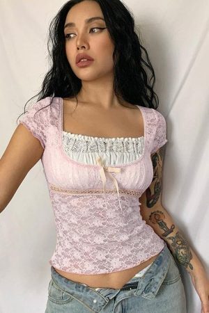 Coquette Lace Detailed Top