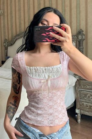 Coquette Lace Detailed Top