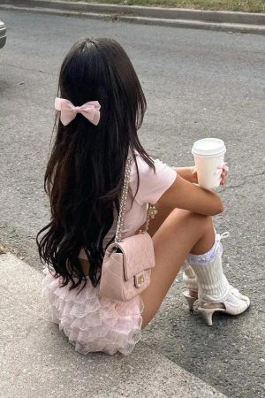 Coquette Lace Ruffled Shorts